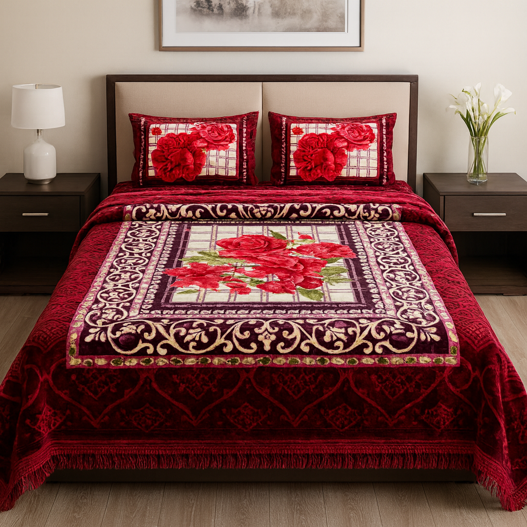 Luxury Soft Blanket & Bed Cover Set[KH]