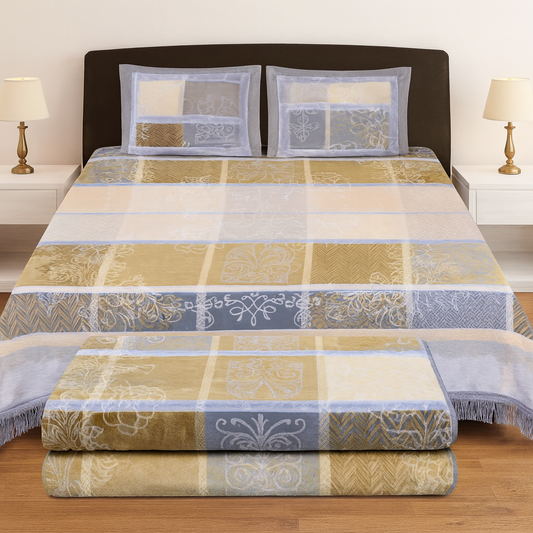 Premium 4-Piece Embossed Blanket Set[MGS]