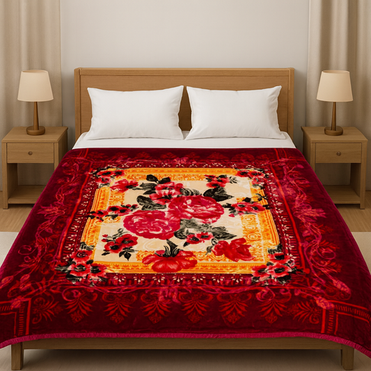 High-Quality Double Bed Blankets[Weight: 5.5Kg] – Stylish, Warm & Long-Lasting