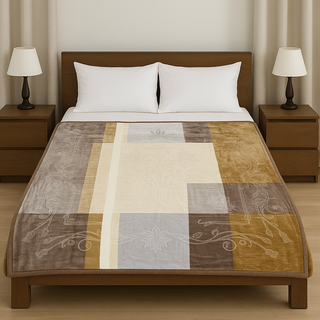 High-Quality Double Bed Blankets[Weight: 5.5Kg] – Stylish, Warm & Long-Lasting[BP]