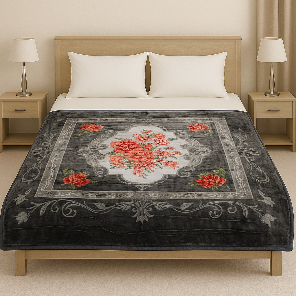 High-Quality Double Bed Blankets[Weight: 5.5Kg] – Stylish, Warm & Long-Lasting[BP]