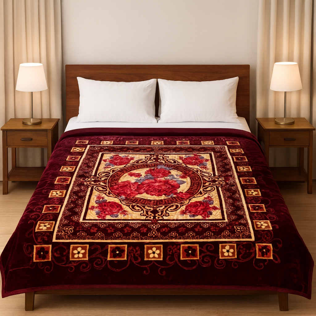Premium Double Bed Blanket Collection [Weight: 6Kg] – Plush, Durable & Cozy [LS]